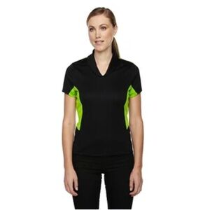 NWT North End Cool Logic new black green polo shirt S sports golf t-shirt top